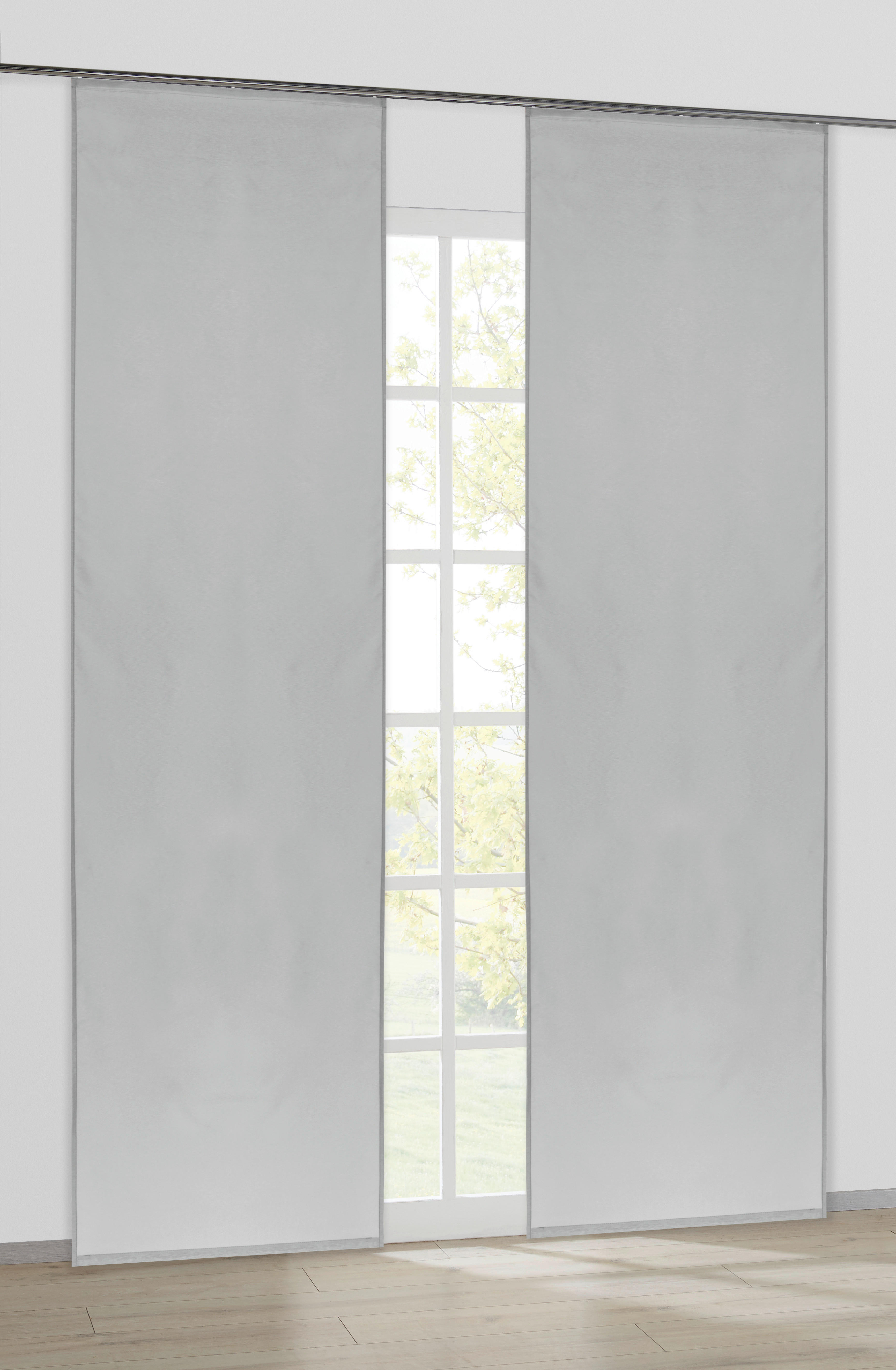 Schiebevorhang Pearl grau B/L: ca. 60x245 cm Pearl - grau (60,00/245,00cm) - ACUS design collection