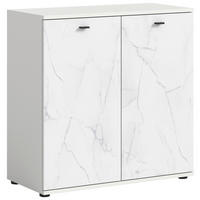 Kommode Stone weiß Marmoroptik B/H/T: ca. 86x88x41 cm Stone - weiß/Marmoroptik (86,00/88,00/41,00cm)