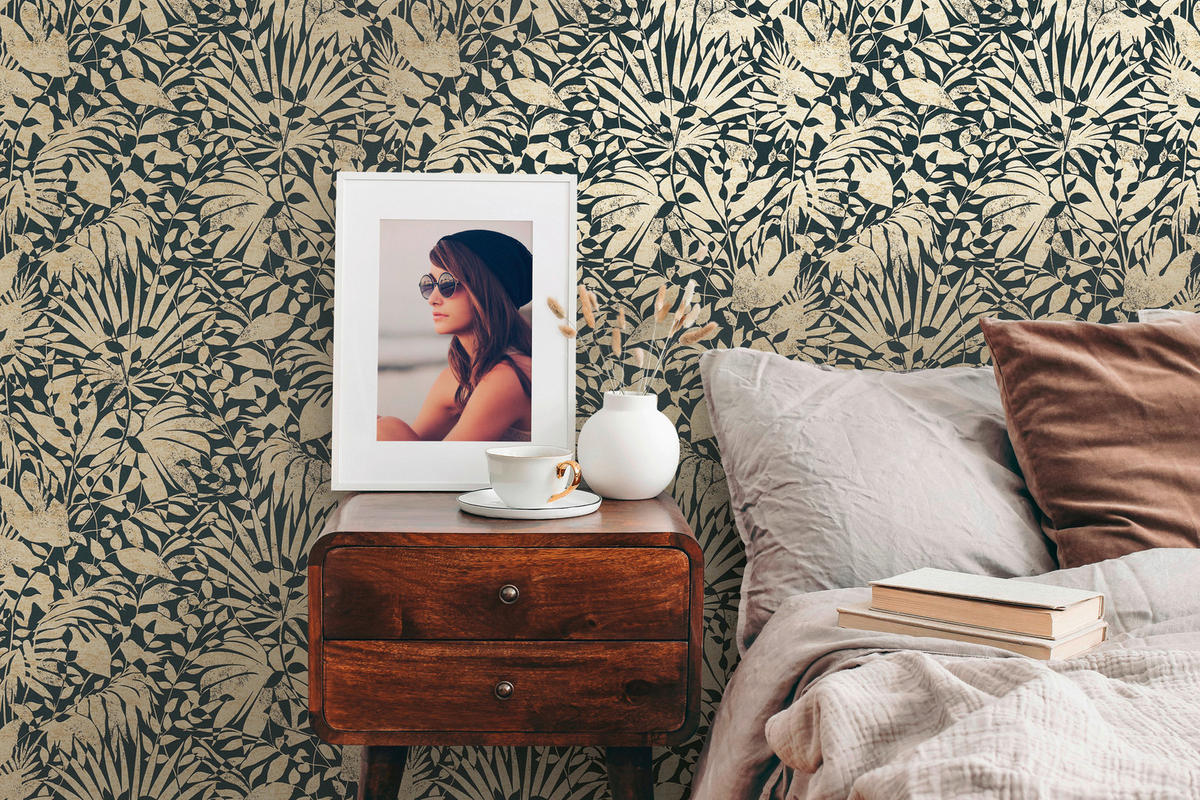 A.S.Création Vliestapete schwarz gold B/H/D: ca. 53x1005x8,5 cm Vliestapete - gold/schwarz (8,50/1005,00cm) - A.S.Creation