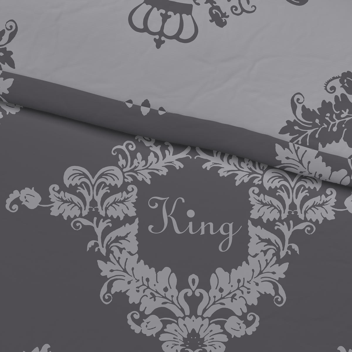 Renforce Bettwäsche Renforce Bettwäsche_Renforce King&Queen - anthrazit (200,00/200,00cm)