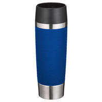 EMSA Isolierbecher blau Edelstahl B/H/L: ca. 8x24,2x8 cm Isolierbecher_Travel_Mug - blau (8,00/8,00/24,20cm) - EMSA