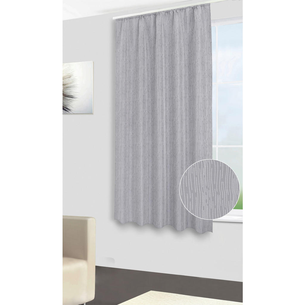 Thumbnail - silver edition Dekovorhang Tessin silber B/L: ca. 140x175 cm