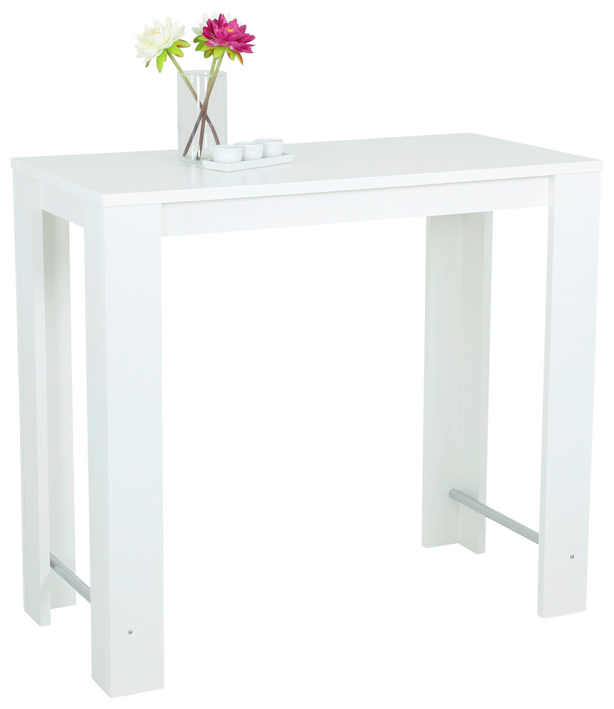 Bartisch FRIEDA T weiß Holzwerkstoff B/H/T: ca. 120x108x58 cm FRIEDA T - weiß (120,00/108,00/58,00cm) - Hela
