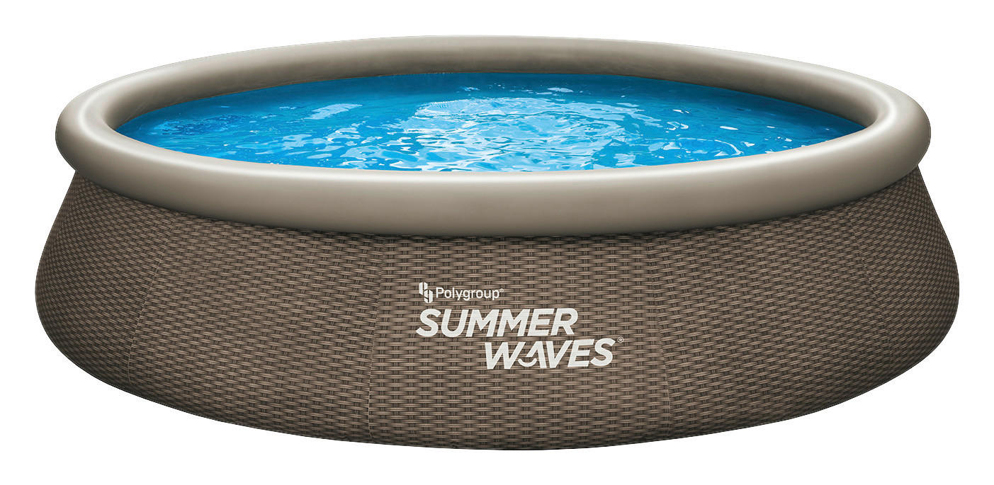 Summer Waves Poolset Quick Set H/D: ca. 84x396 cm Quick Set - braun (396,00/84,00cm) - Summer Waves