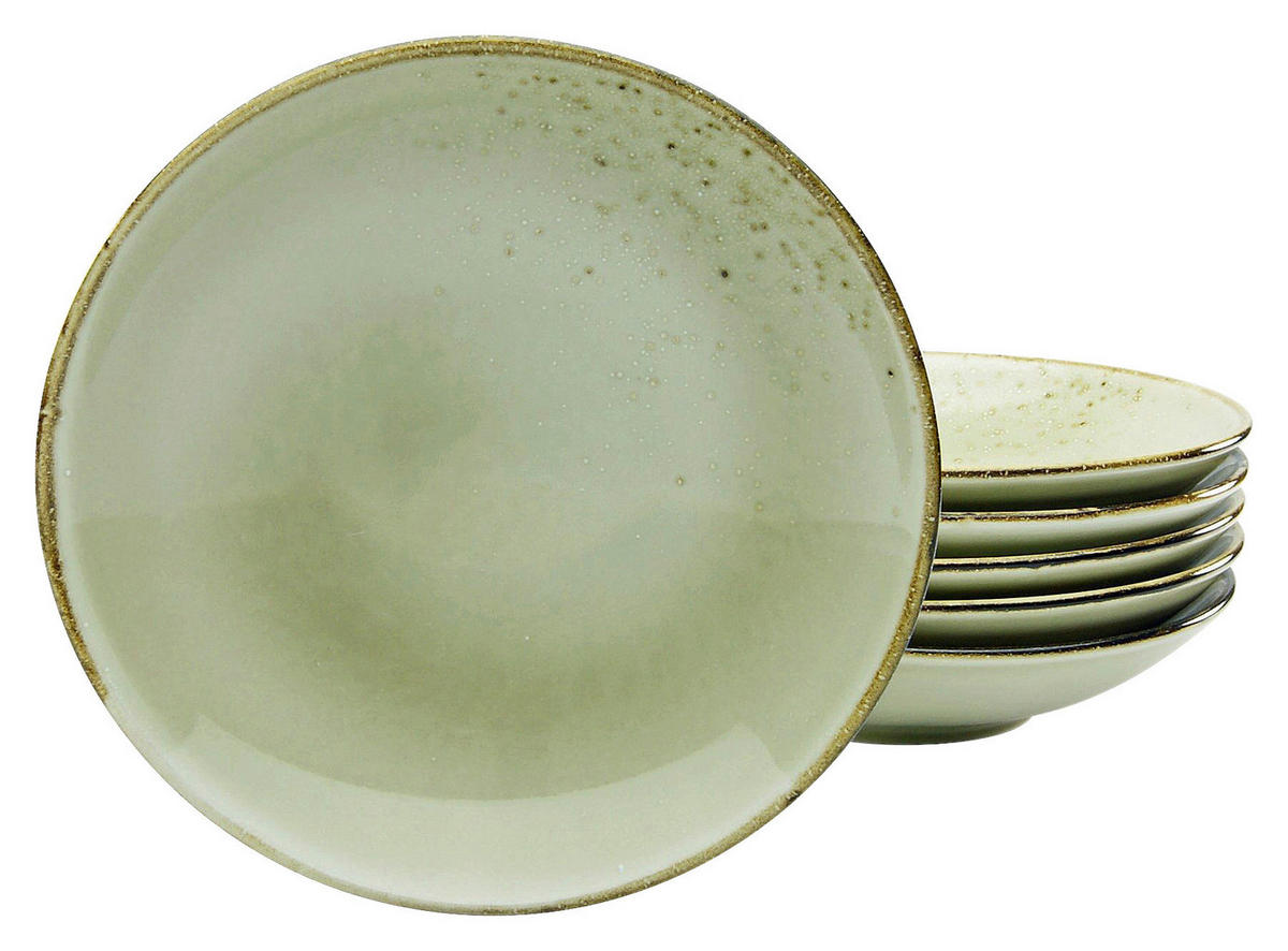 CreaTable Suppenteller NATURE COLLECTION sand Steinzeug D: ca. 22 cm NATURE COLLECTION - sand (22,00cm) - CreaTable