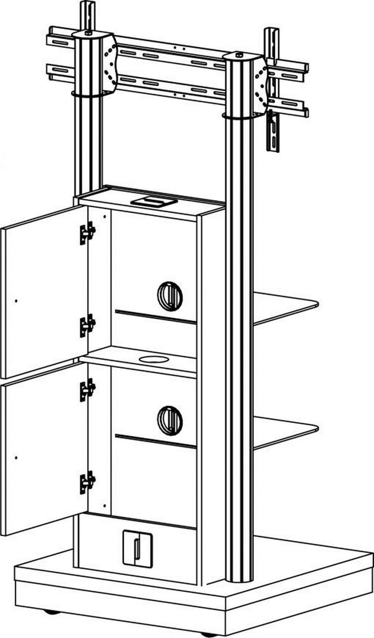 VCM TV-Standfuß Monte Visolo 3 TV Standfuß - VCM