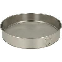 Haushaltshelfer silber Edelstahl B/H/L: ca. 23,8x26x4,8 cm Mehlsieb - silber (4,80/23,80/26,00cm)