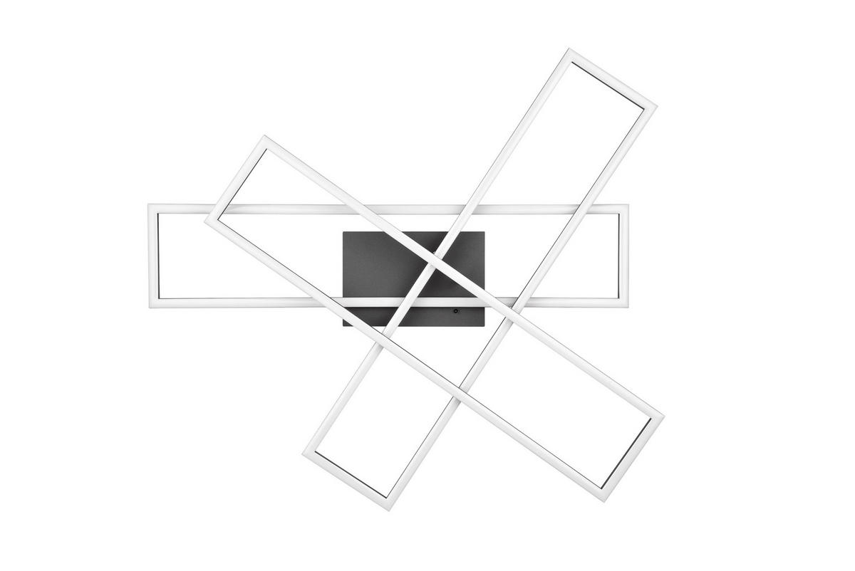 Reality LED-Deckenleuchte R64423132 Corso schwarz Metall B/H/T: ca. 66x10x60 cm 1 Brennstellen Corso - schwarz (66,00/10,00/60,00cm) - Reality