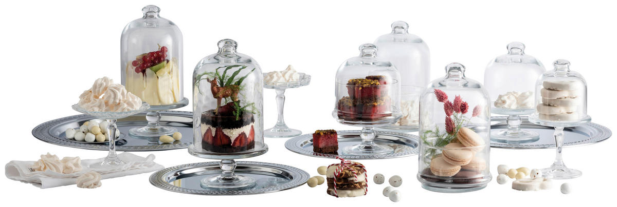 CreaTable Tortenplatte MINI PATISSERIE transparent Glas MINI PATISSERIE - transparent - CreaTable