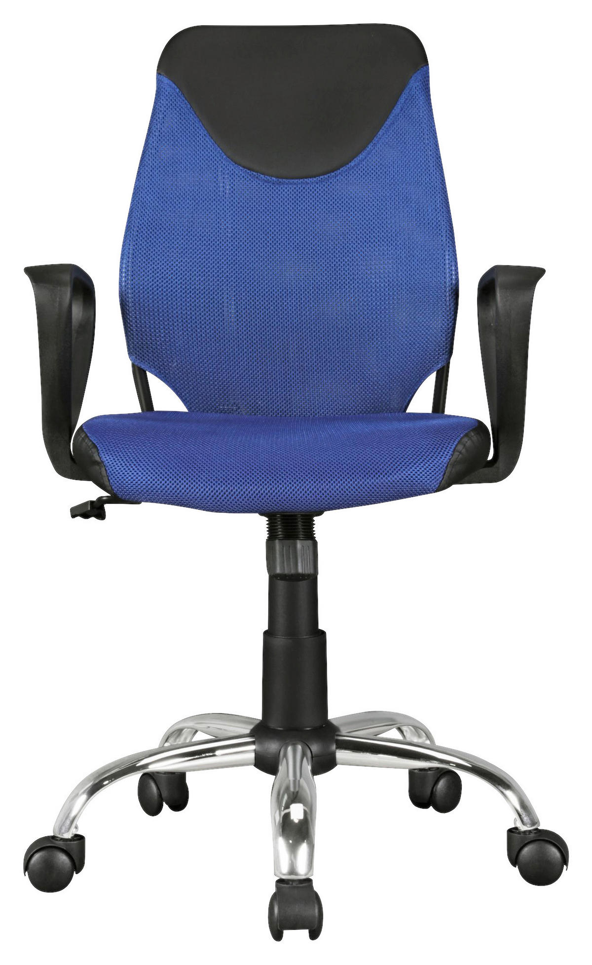 Drehstuhl blau Stoff Kinderschreibtischstuhl TERNI - blau (60,00/101,00/60,00cm) - Amstyle