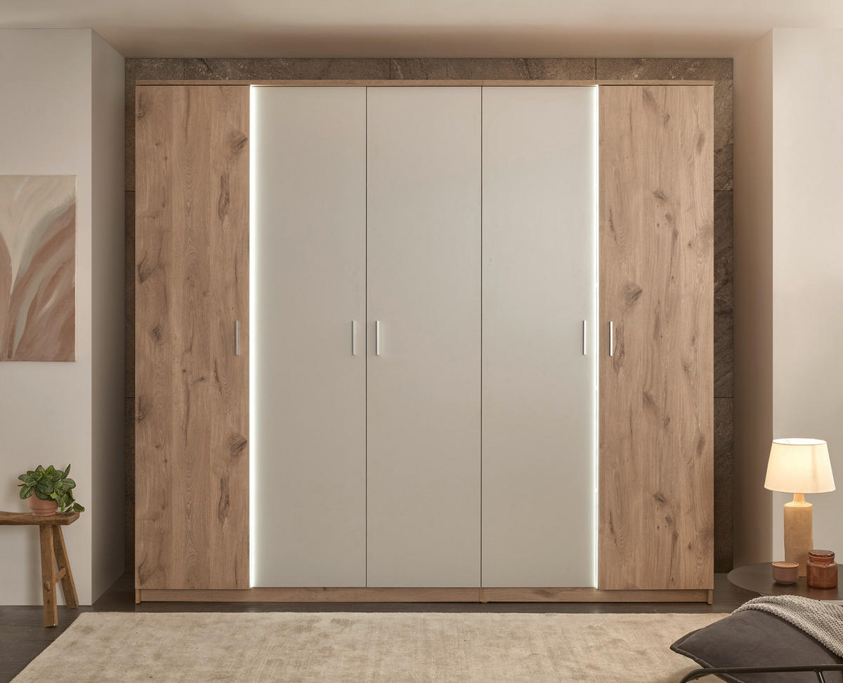Kleiderschrank Moledo Eiche Viking Nachbildung B/H/T: ca. 251x227x60 cm Moledo - (251,00/227,00/60,00cm)