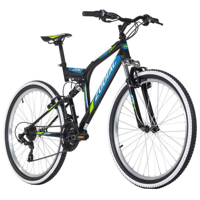KS-Cycling Mountainbike Zodiac Fully Zodiac  26 Zoll Rahmenhöhe 48 cm 21 Gänge schwarz schwarz ca. 26 Zoll Zodiac - blau/schwarz - KS-Cycling