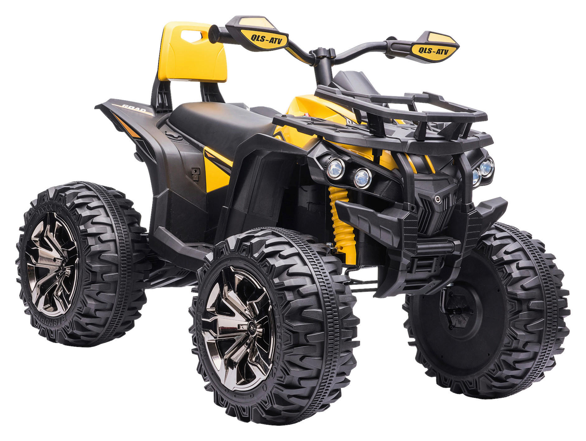 HOMCOM Kinderauto gelb B/H/L: ca. 65x100x73 cm Kinder-Elektrofahrzeug - gelb (73,00/65,00/100,00cm) - HOMCOM