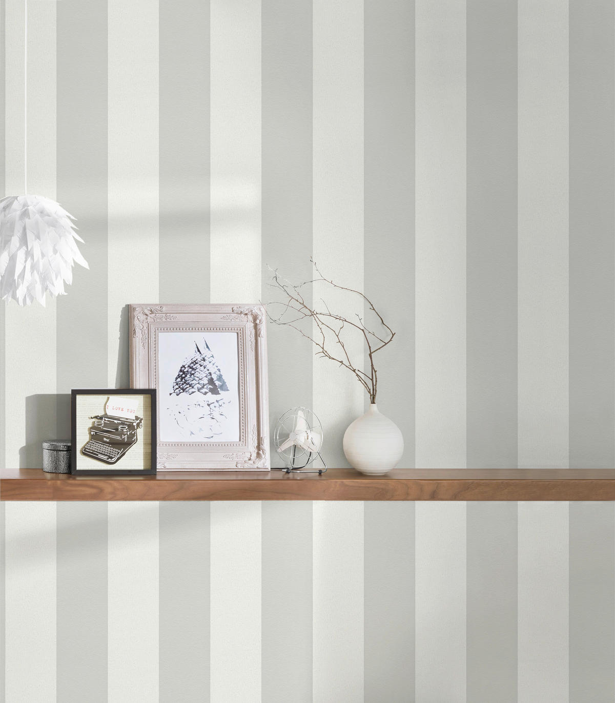 A.S.Creation Vliestapete Trendwall 2 Streifen grau B/L: ca. 53x1005 cm Trendwall 2 - grau (53,00/1005,00cm) - A.S.Creation