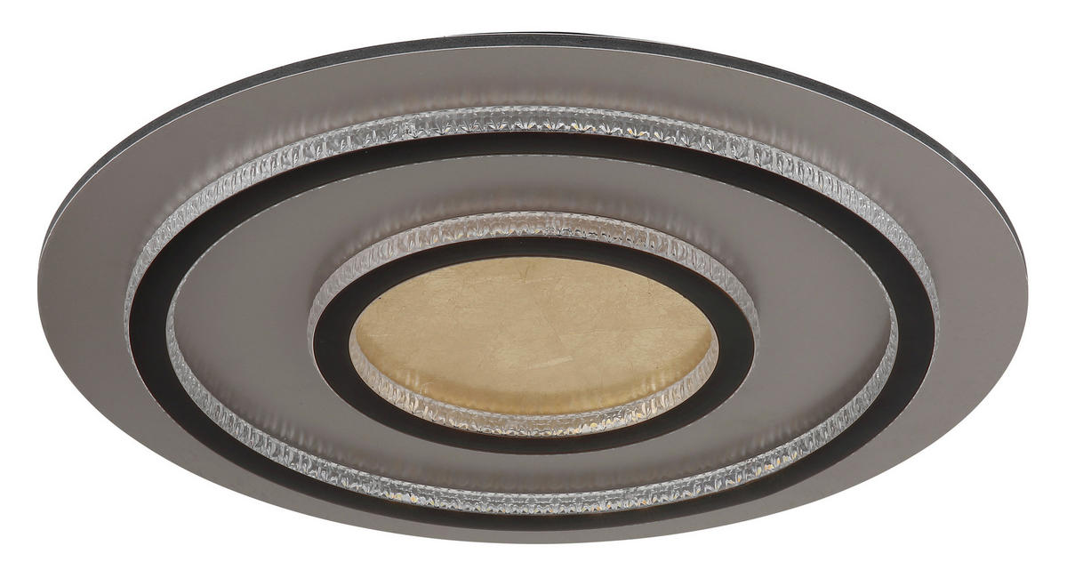 GLOBO LED-Deckenleuchte gold klar mattschwarz Kunststoff Metall H/D: ca. 6x55 cm 1 Brennstellen JAYDEN - gold/klar (55,00/6,00cm) - GLOBO