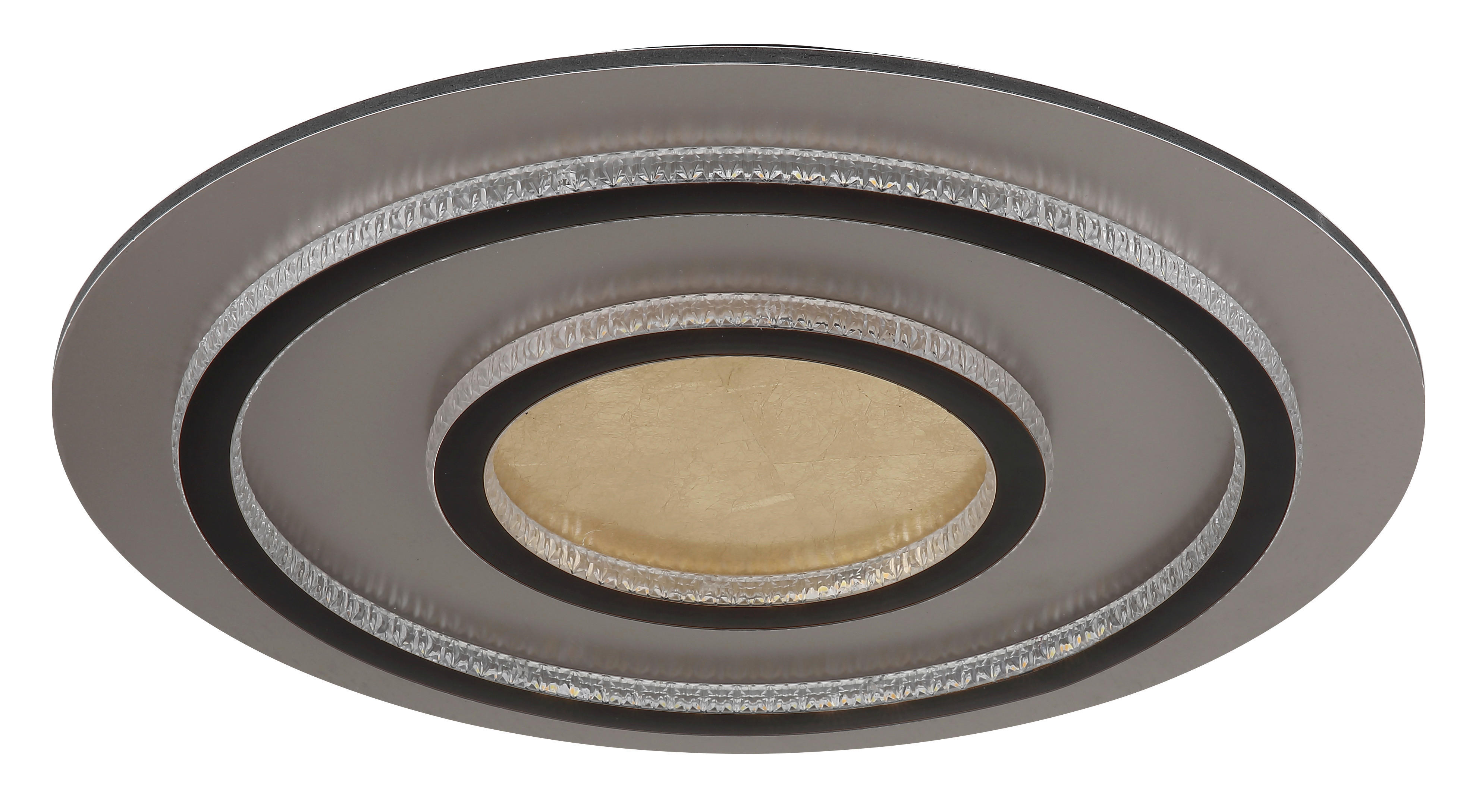 Thumbnail - GLOBO LED-Deckenleuchte gold klar mattschwarz Kunststoff Metall H/D: ca. 6x55 cm 1 Brennstellen