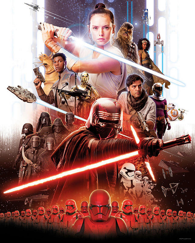 Komar Poster Star Wars Movie Poster Rey Star Wars B/L: ca. 40x50 cm günstig online kaufen