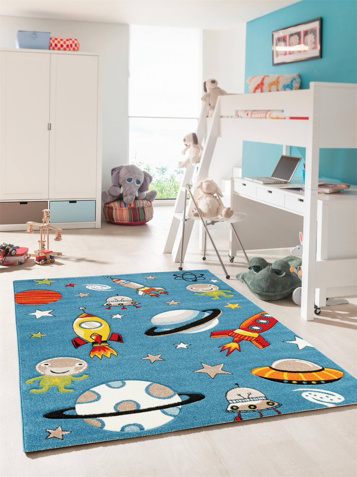 Kinderteppich Casino Kids blau B/L: ca. 120x170 cm Casino Kids - blau (120,00/170,00cm)