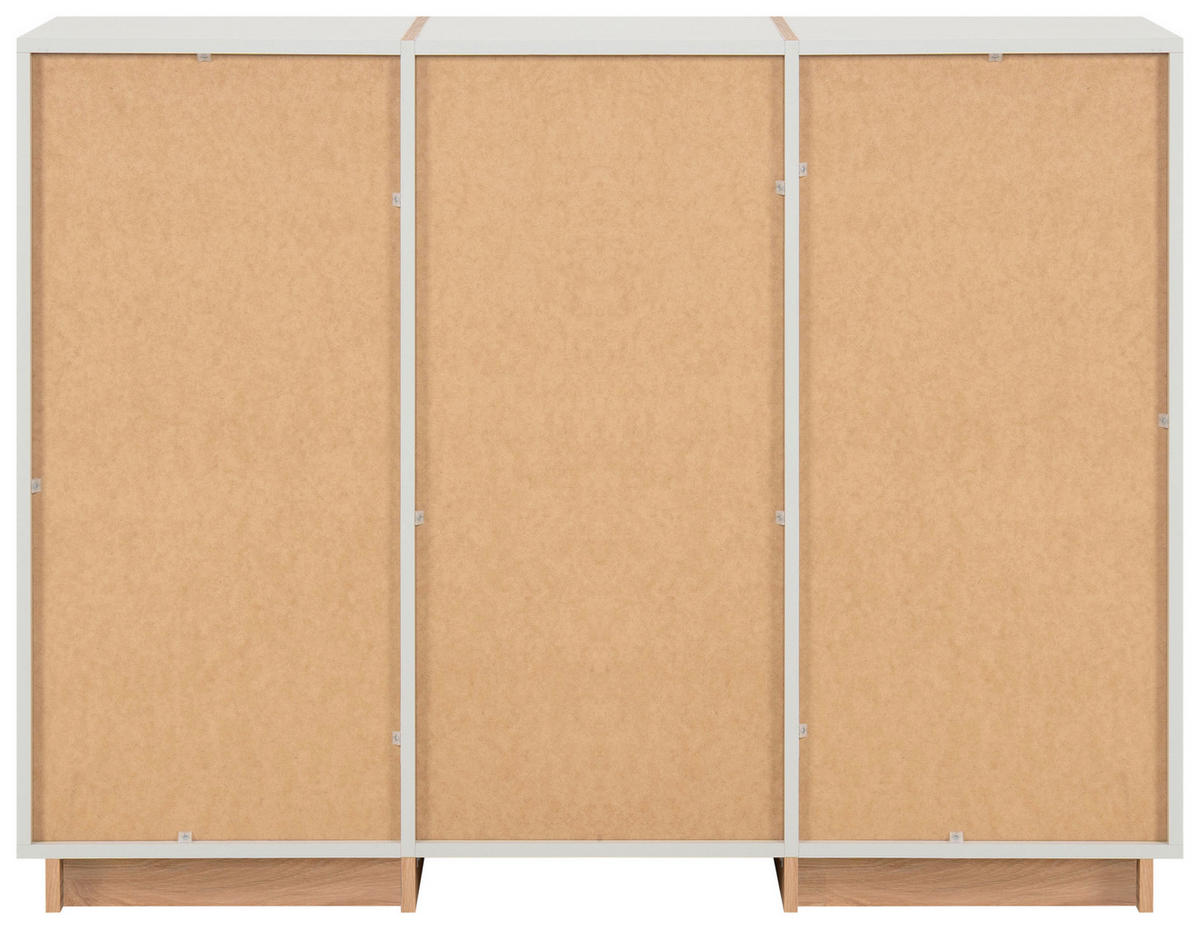 Kommode Split grau Jackson Hickory Nachbildung B/H/T: ca. 125x94x40 cm Split - grau (125,00/94,00/40,00cm)