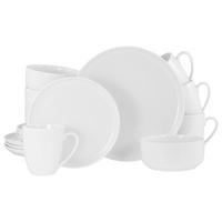 CreaTable Kombiservice Scandi weiß Porzellan 16 tlg. Scandi - weiß - CreaTable
