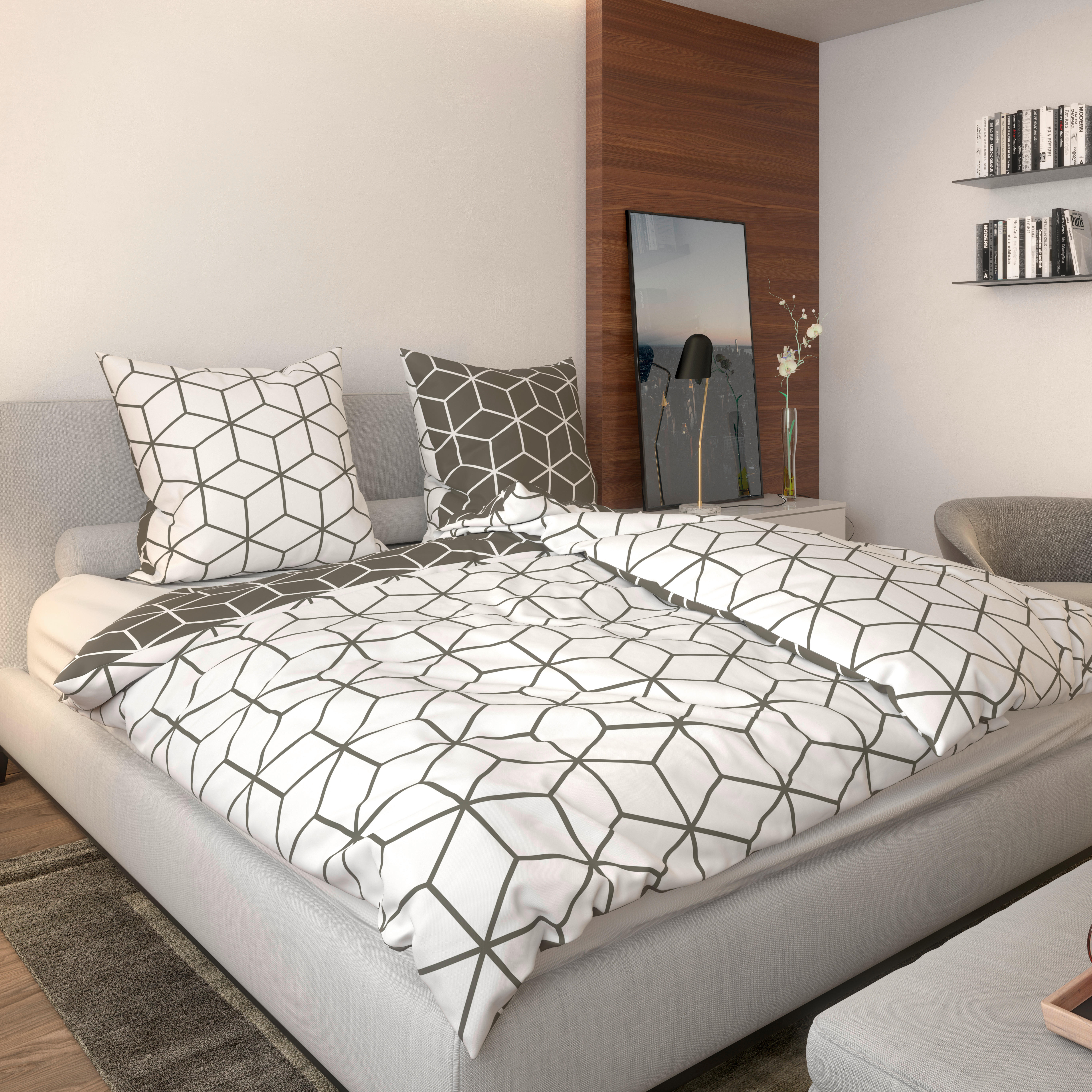 Thumbnail - Baumwoll Wende Bettwäsche Renforce