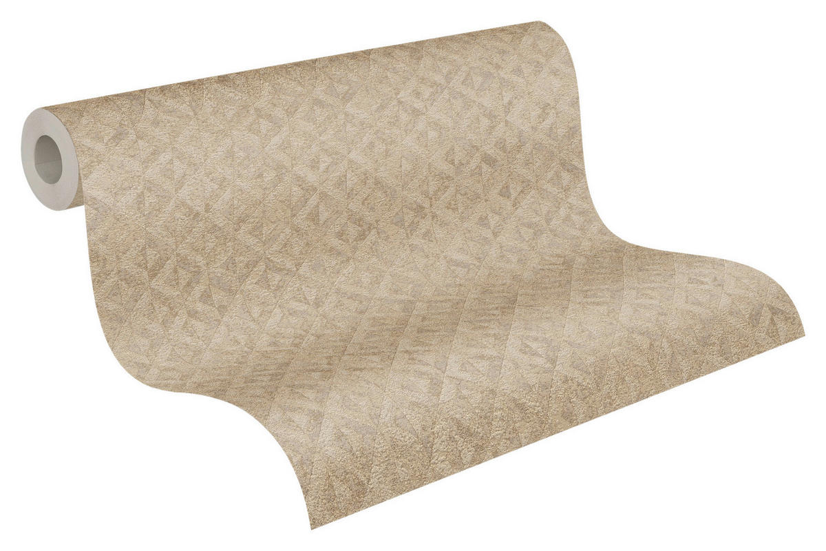 A.S.Creation Vliestapete beige gold B/H/D: ca. 53x1005x9,3 cm Vliestapete - beige/gold (9,30/1005,00cm) - A.S.Creation
