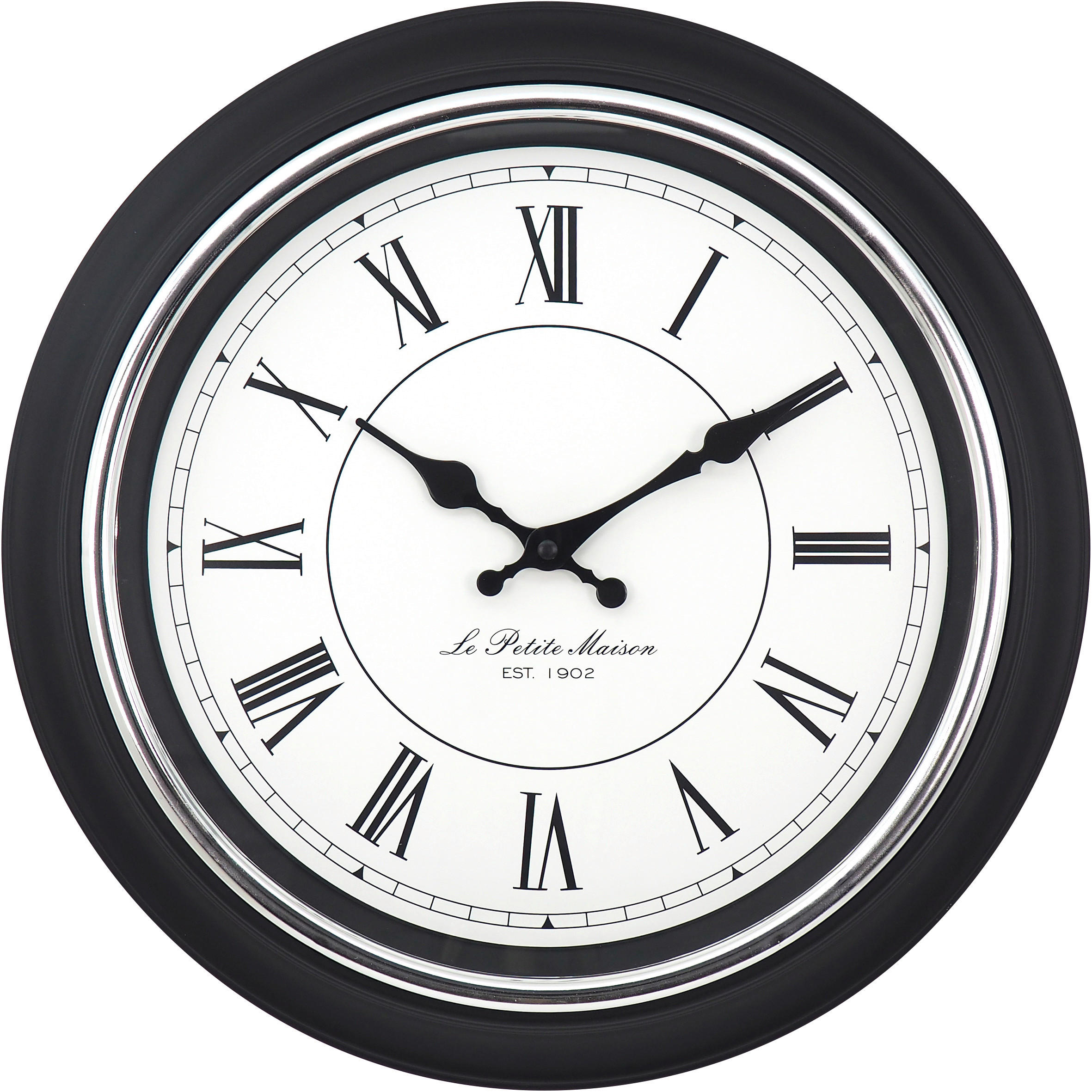 Mebus Wanduhr schwarz B/H/L: ca. 6x40x40 cm Wanduhr_Yella - schwarz (40,00/6,00/40,00cm) - Mebus