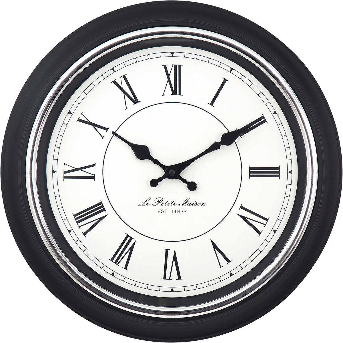 Mebus Wanduhr schwarz B/H/L: ca. 6x40x40 cm Wanduhr_Yella - schwarz (40,00/6,00/40,00cm) - Mebus