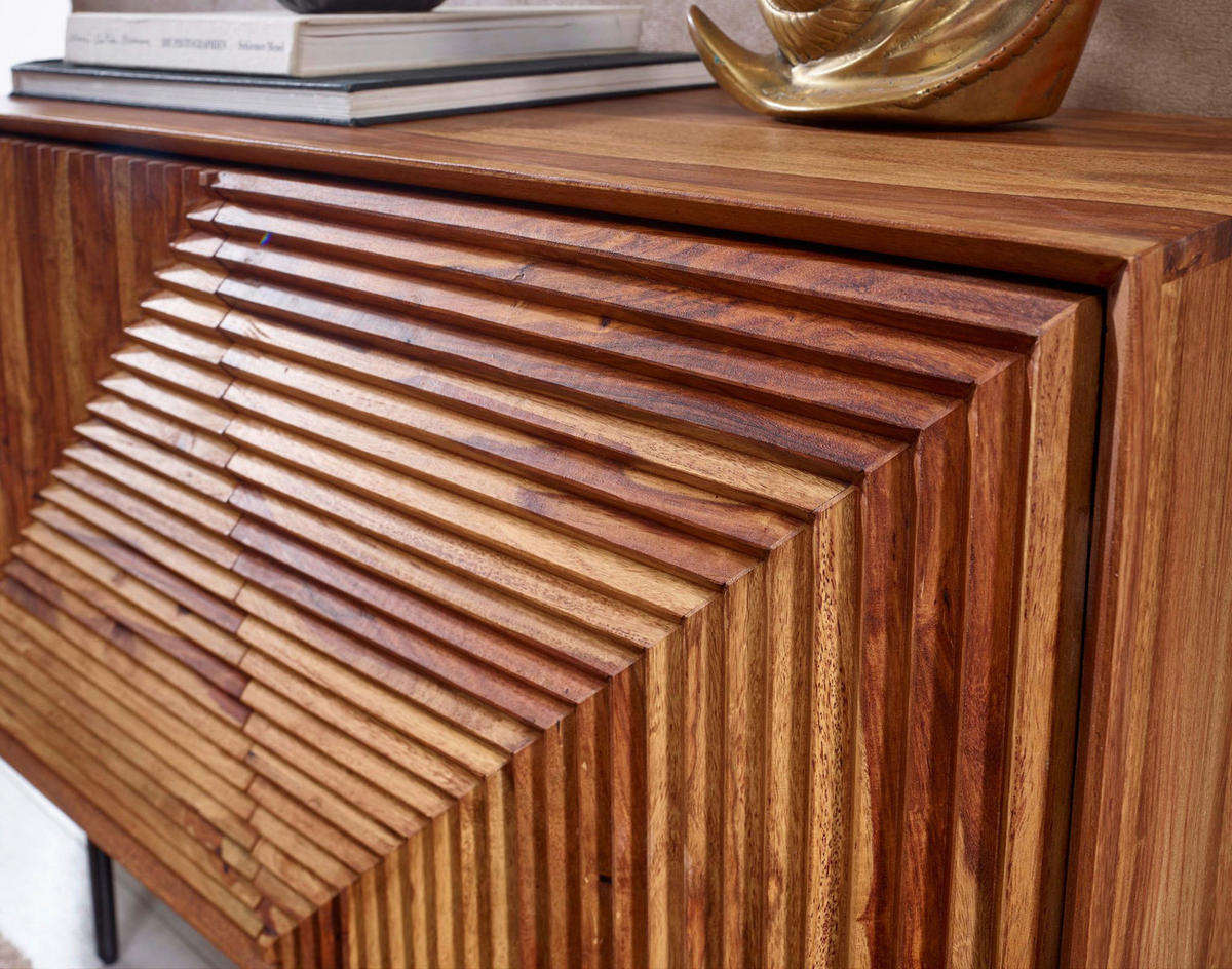 Sideboard rosenholz Nachbildung B/H/T: ca. 100x71x40 cm Sideboard - rosenholz (100,00/71,00/40,00cm) - Wohnling