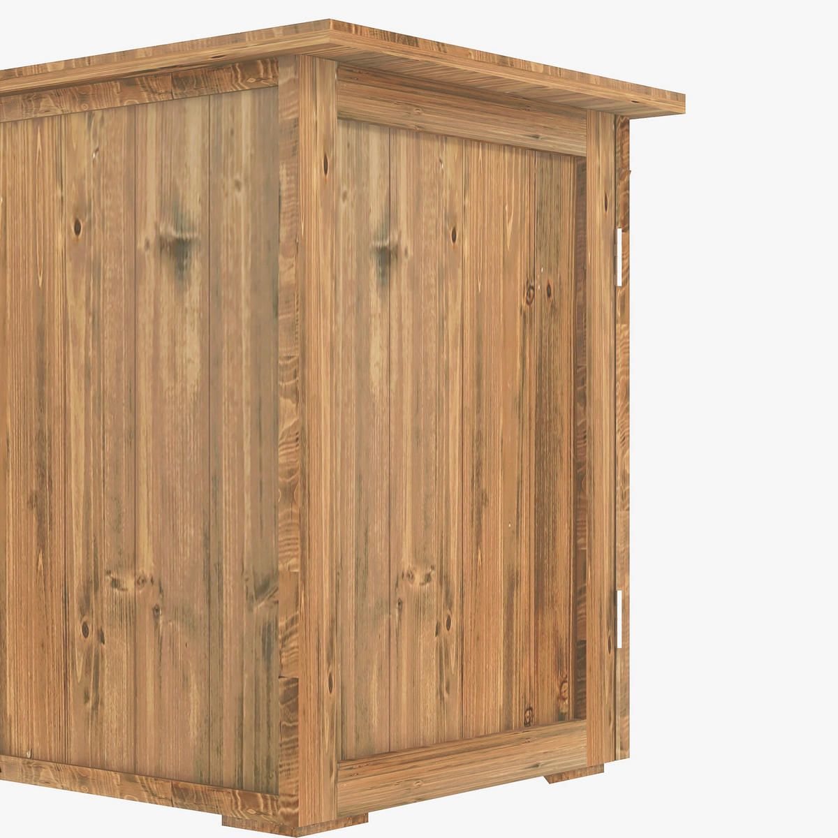Outsunny Gartenschuppen braun Holz B/H/L: ca. 55x72x77 cm Gartenschuppen - braun (77,00/55,00/72,00cm) - Outsunny