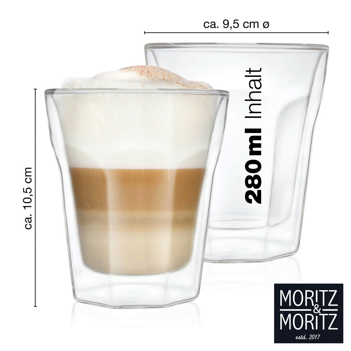 Moritz & Moritz Gläserset Barista glasklar Barista - glasklar - Moritz & Moritz