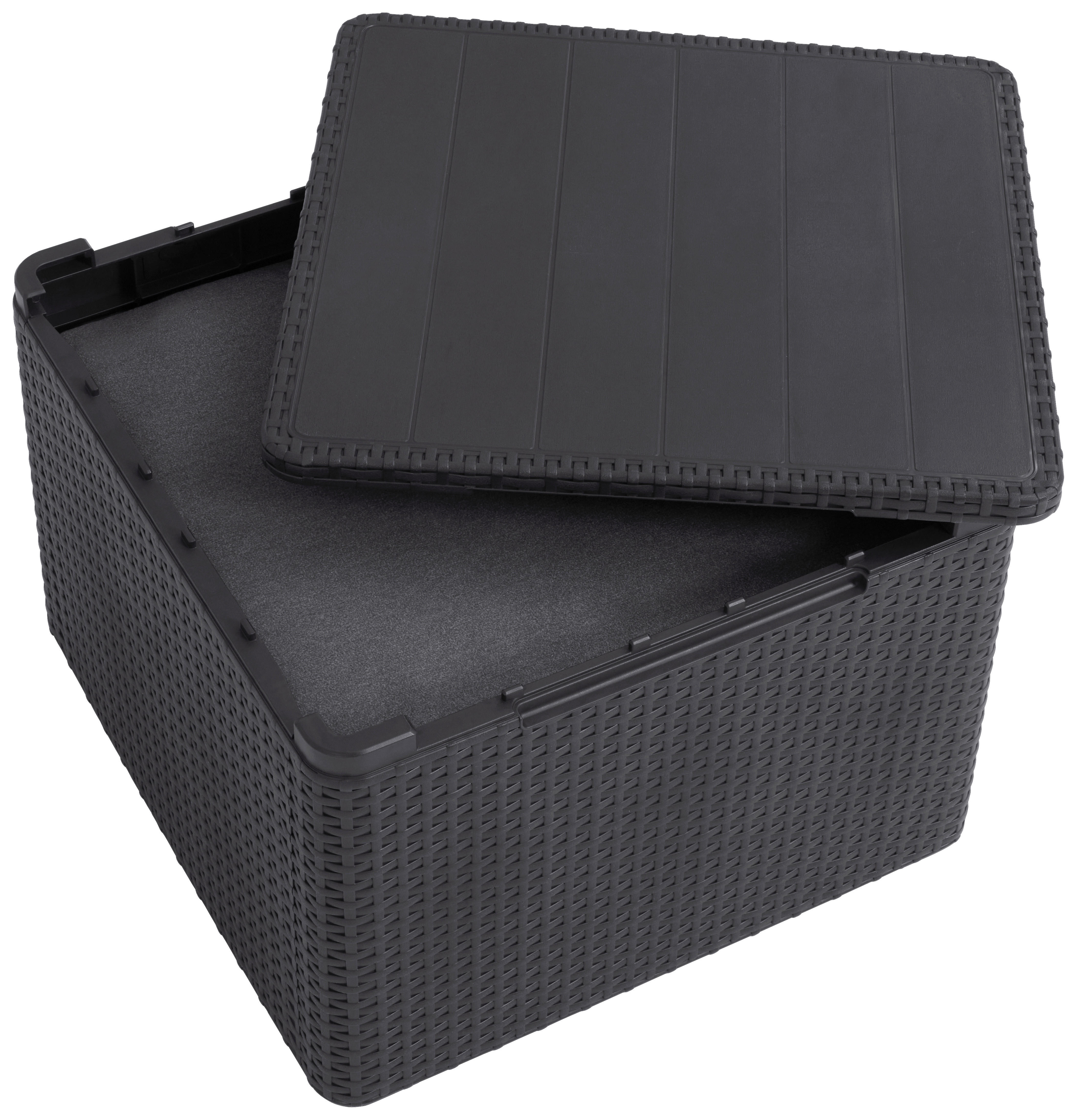 Jardin Aufbewahrungstisch Claire Graphit Polypropylen B/H/L: ca. 55,5x38,5x55,5 cm Claire - Graphit (55,50/55,50/38,50cm) - Jardin