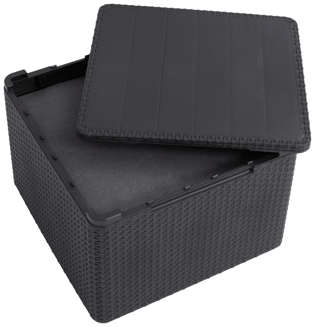 Jardin Aufbewahrungstisch Claire Graphit Polypropylen B/H/L: ca. 55,5x38,5x55,5 cm Claire - Graphit (55,50/55,50/38,50cm) - Jardin