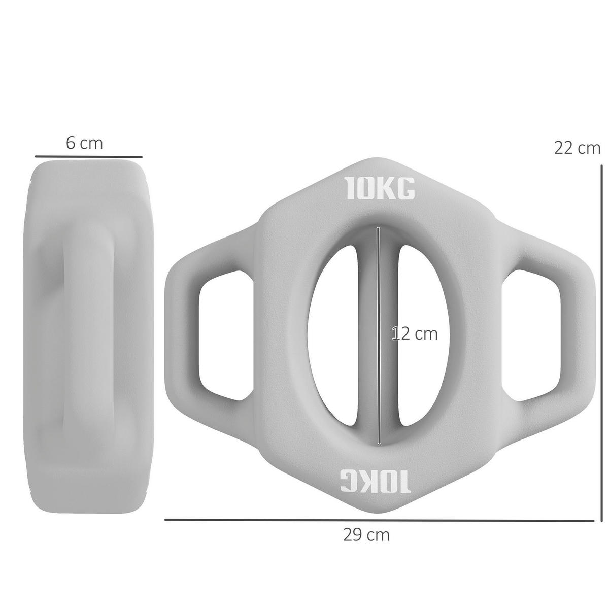 SPORTNOW Hantel grau Metall B/H/L: ca. 22x29x6 cm Multifunktionshantel - grau (6,00/22,00/29,00cm) - SPORTNOW