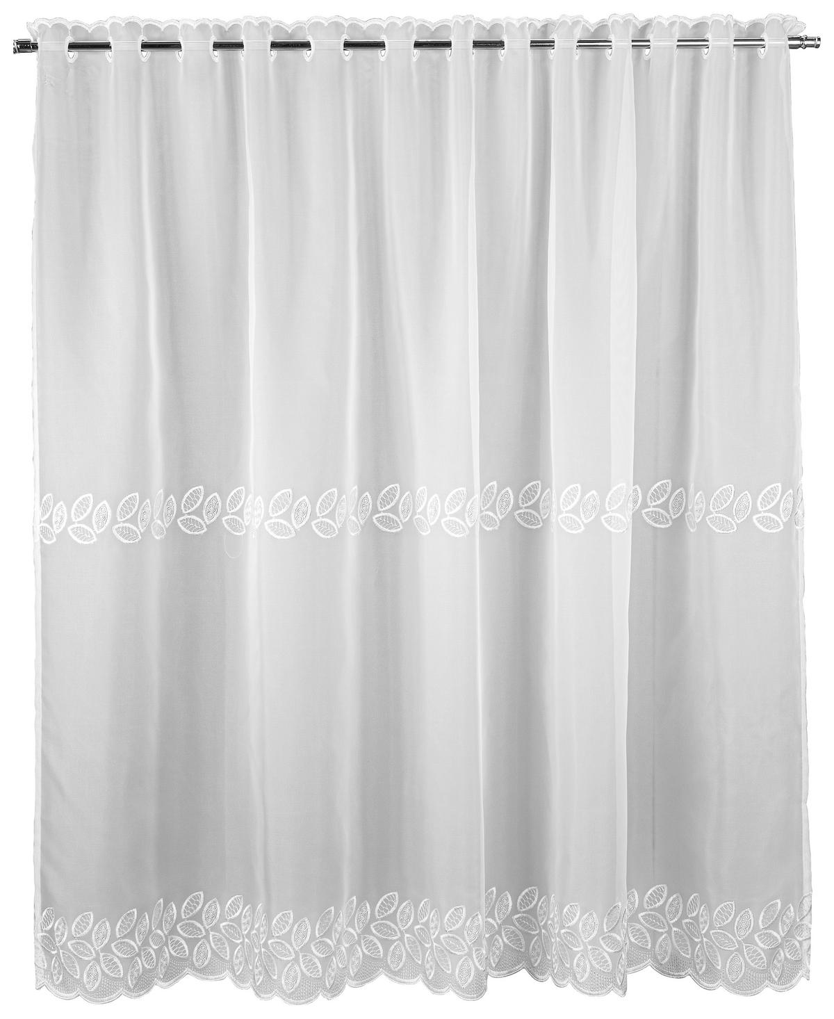 Scheibengardine Firly weiß B/L: ca. 140x110 cm Firly - weiß (140,00/110,00cm) - POCOline