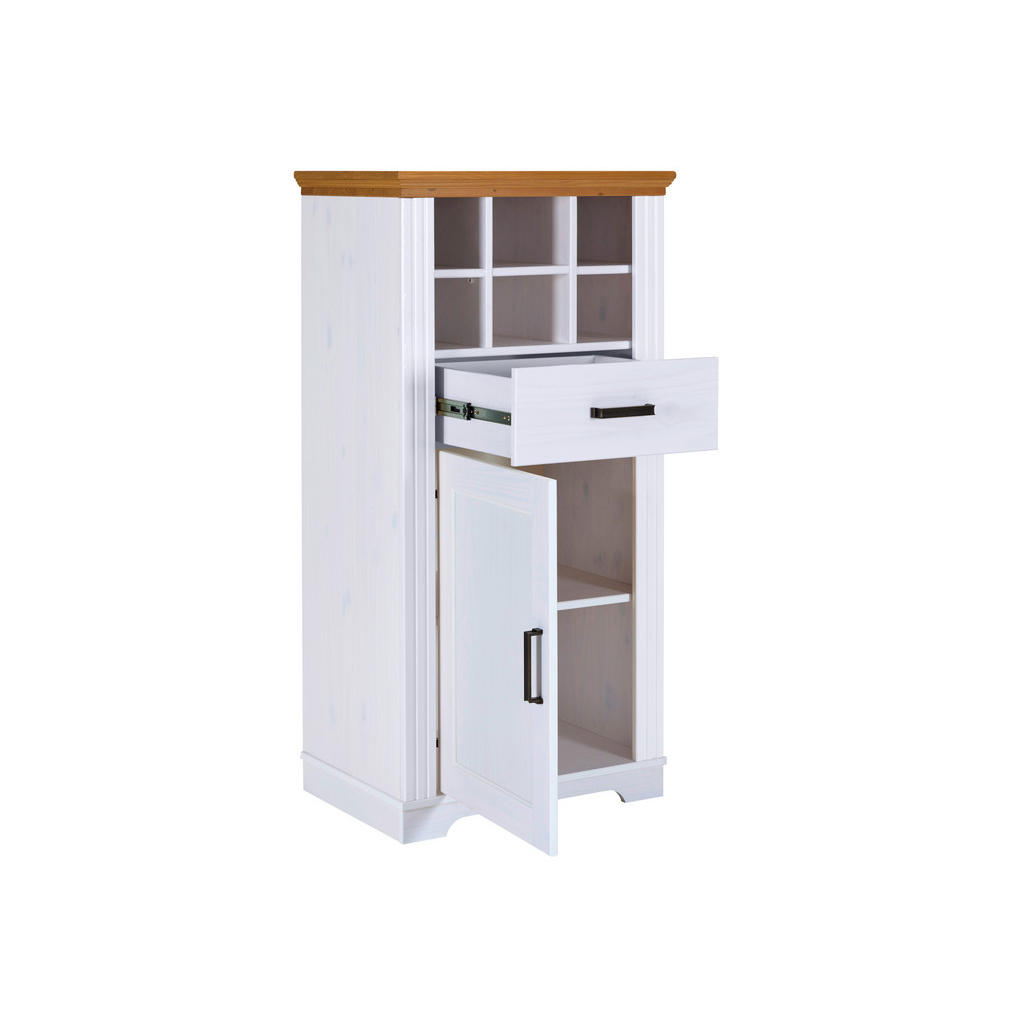 Thumbnail - Kommode Maluno weiß lackiert B/H/L: ca. 48x136x68 cm