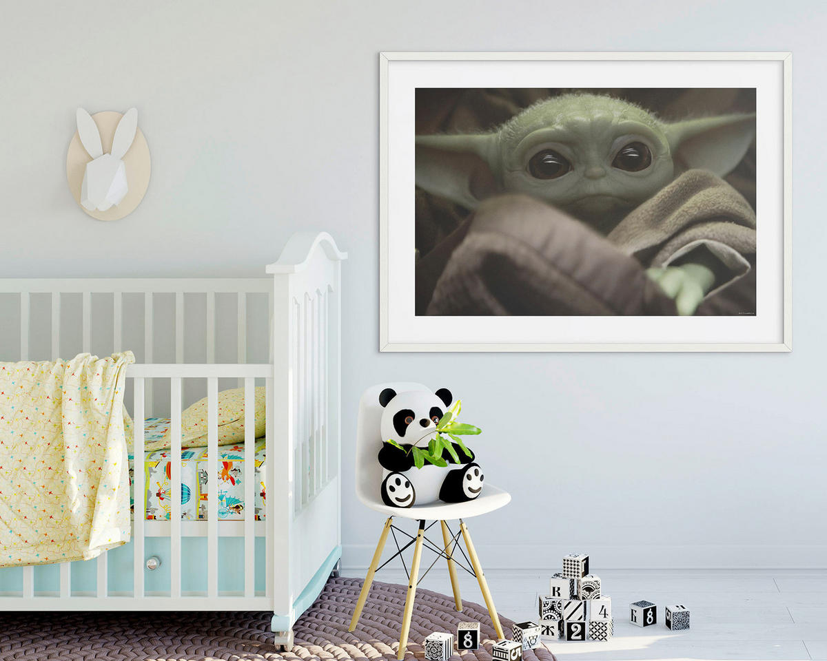 Komar Poster Mandalorian The Child Cute Face Disney B/L: ca. 50x40 cm Mandalorian The Child Cute Face - (50,00/40,00cm) - Komar