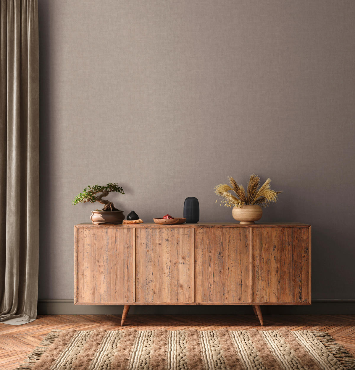 A.S.Creation Vliestapete grau B/H/D: ca. 53x1005x8,9 cm Vliestapete - grau (8,90/1005,00cm) - A.S.Creation