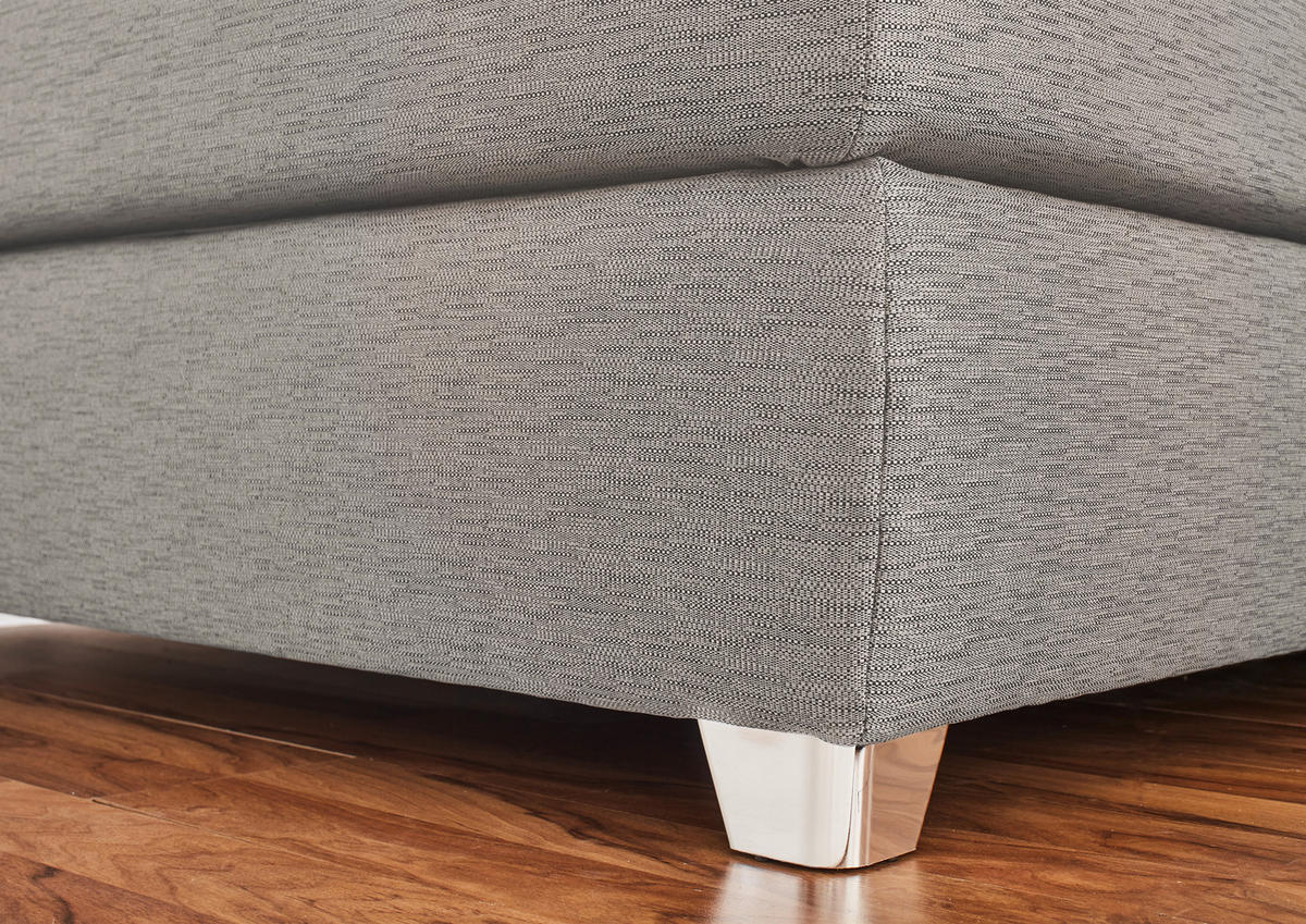 Boxspringbett  beige Flachgewebe Liegefläche B/L: ca. 120x200 cm Finja_H3_Boxspringbett - beige/weiß (129,00/106,00/213,00cm)