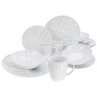 CreaTable Kombiservice Home Shabby Chic weiß Porzellan 16 tlg. Home Shabby Chic - weiß/creme - CreaTable