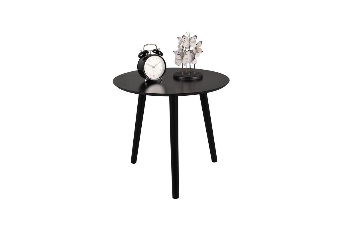 Beistelltisch Vilma schwarz H/D: ca. 50x50 cm Vilma - schwarz (50,00/50,00cm)