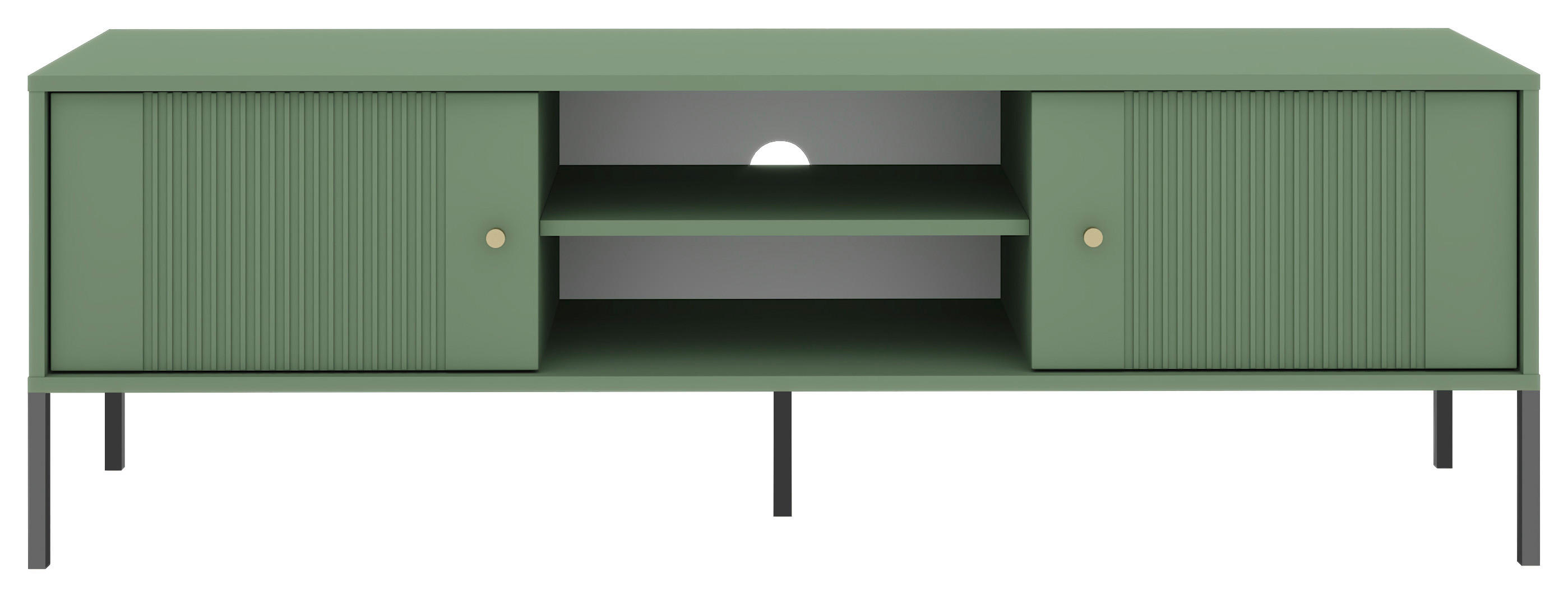 TV-Lowboard ISEO grün B/H/T: ca. 154,5x50,5x39 cm ISEO - grün (154,50/50,50/39,00cm) - WIPMEB