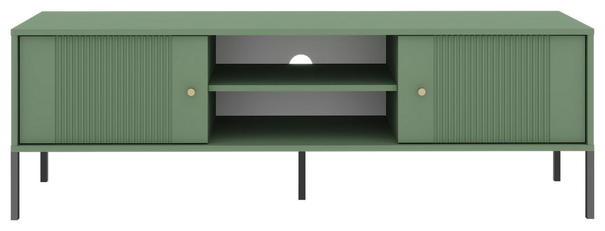 TV-Lowboard ISEO grün B/H/T: ca. 154,5x50,5x39 cm ISEO - grün (154,50/50,50/39,00cm) - WIPMEB