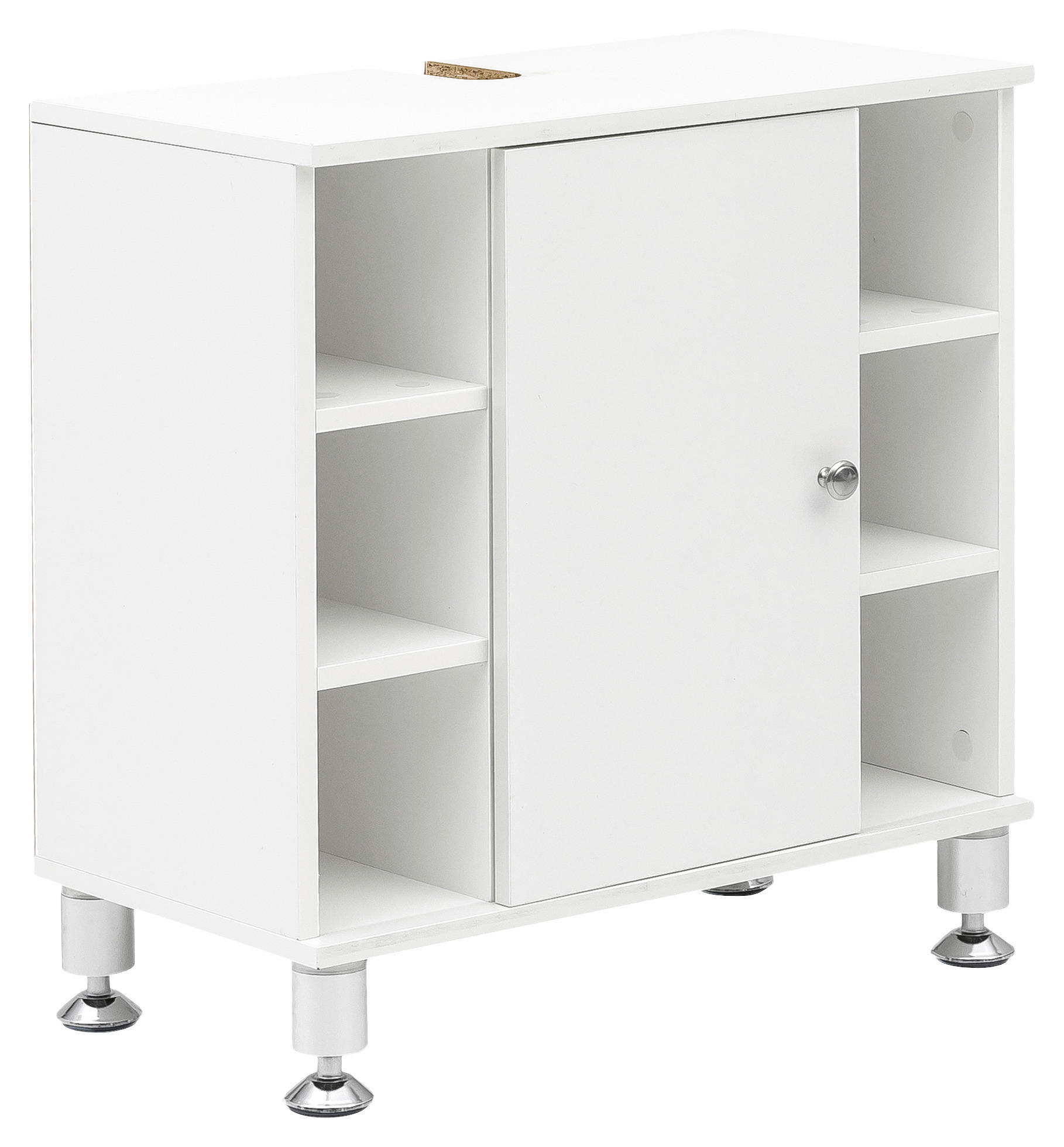 Waschbeckenunterschrank weiß B/H/T: ca. 32x64x60 cm Waschbeckenunterschrank - weiß (32,00/64,00/60,00cm) - Wohnling