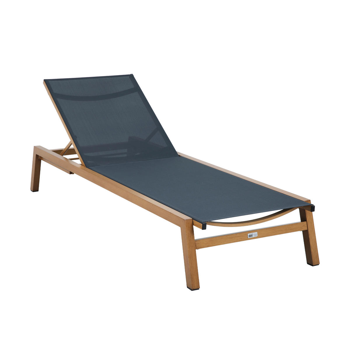 AXI Outdoor Living Gartenliege Logan braun Textil B/H/L: ca. 70x30x193 cm Logan - braun/grau (193,00/70,00/30,00cm) - AXI Outdoor Living