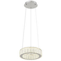 GLOBO Pendelleuchte Chrom Chrom Metall Acryl H/D: ca. 120x30 cm 1.0 Brennstellen 67162-30 - Chrom (30,00/120,00cm) - GLOBO