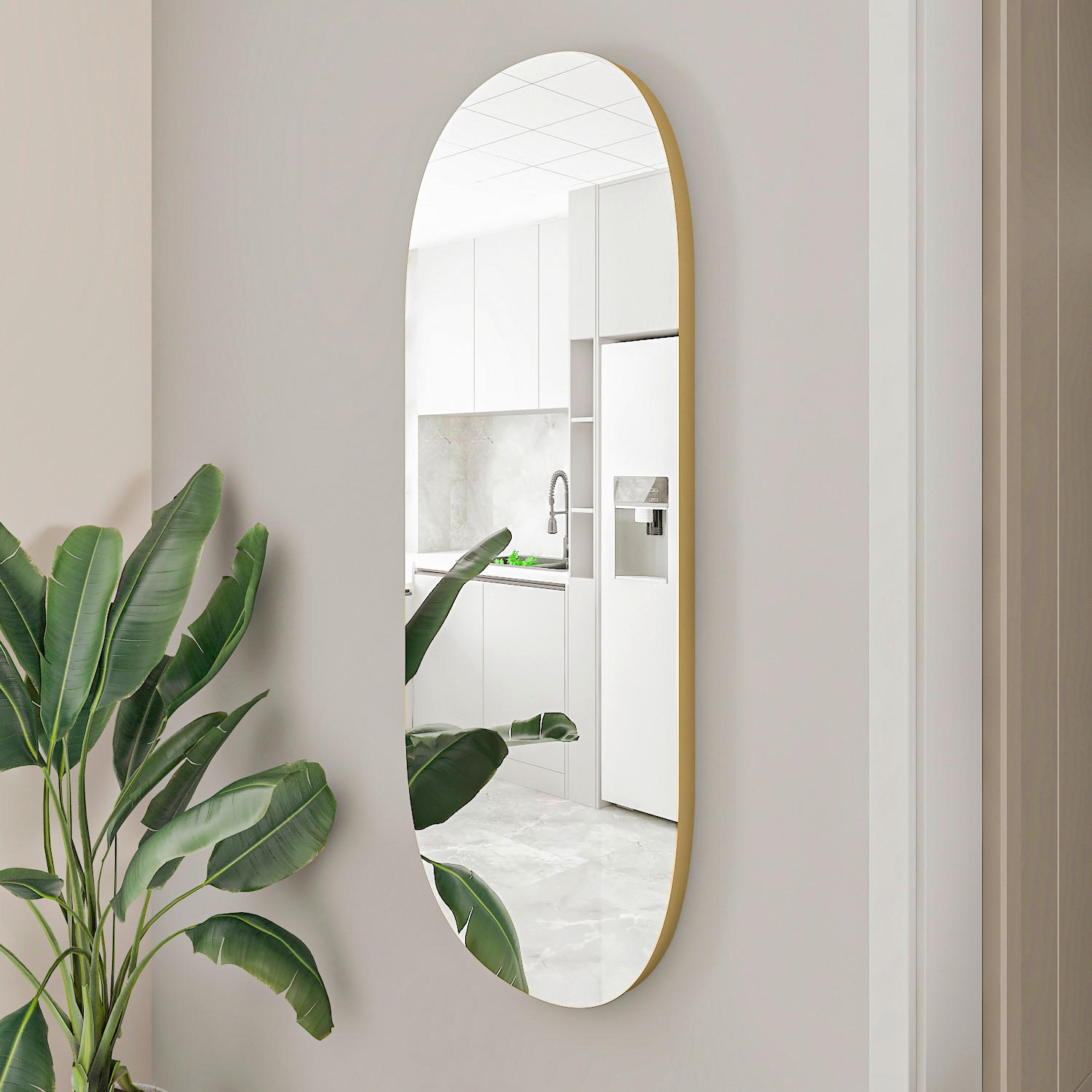 Thumbnail - Wandspiegel Logi B/H/T: ca. 45x85x3,5 cm