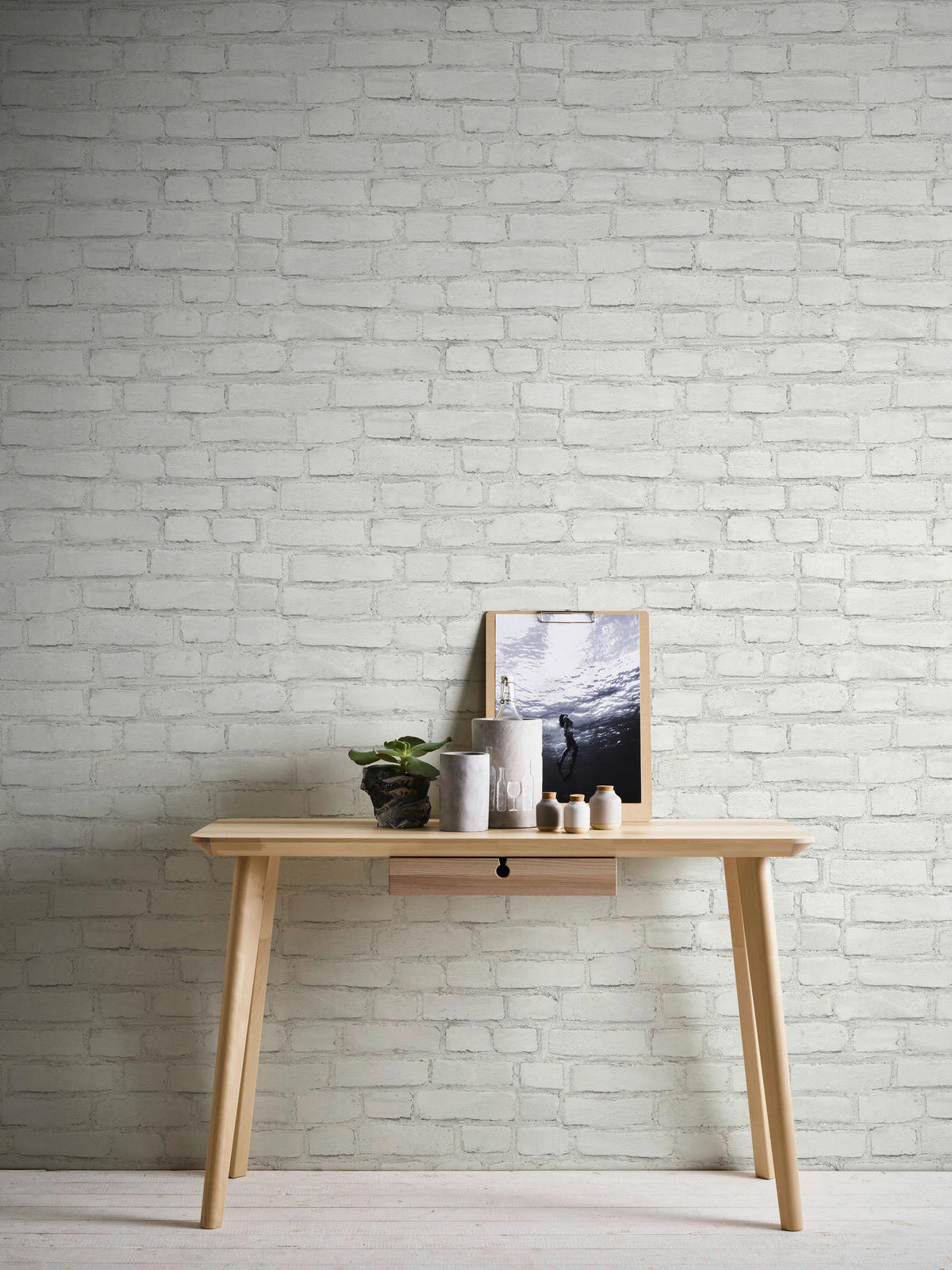 A.S.Creation Vliestapete weiß grau B/H/D: ca. 53x1005x8,7 cm Vliestapete - weiß/grau (8,70/1005,00cm) - A.S.Creation