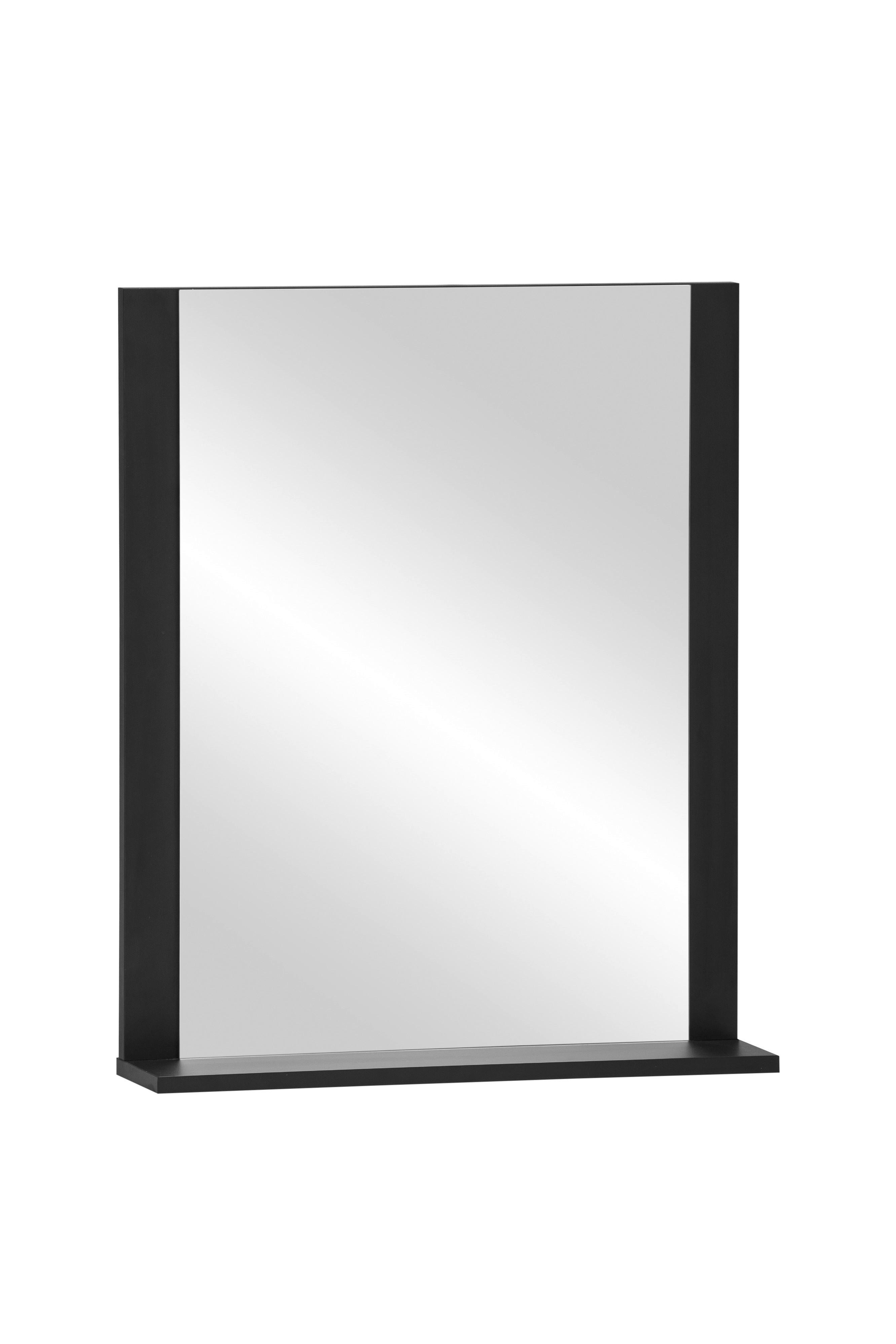 Wandspiegel Edda schwarz matt B/H/T: ca. 59,6x71,1x12,3 cm Edda - schwarz (59,60/71,10/12,30cm) - Möbelpartner