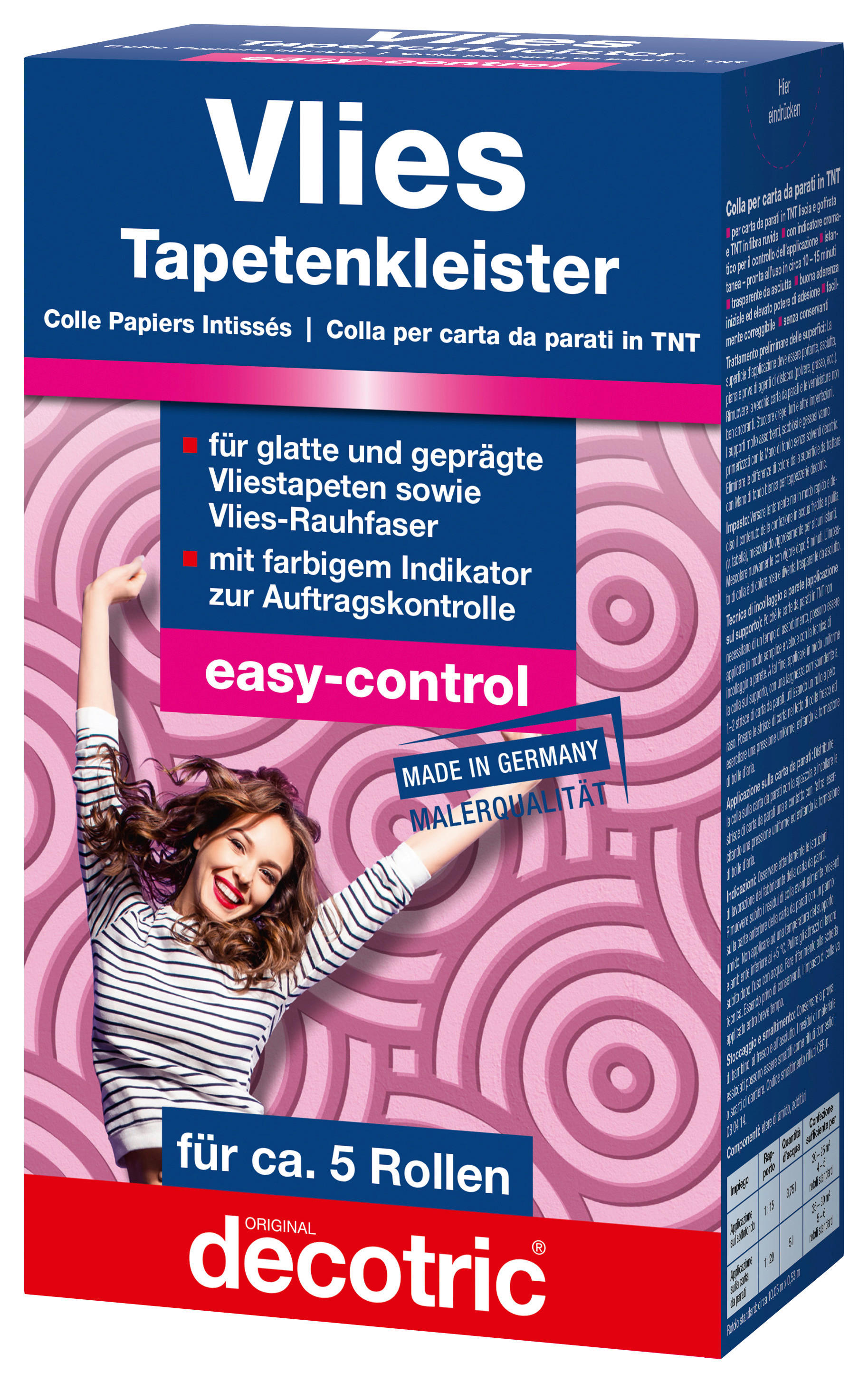 decotric Vliestapetenkleister ca. 0,25 kg Vliestapetenkleister_decotric 250g - decotric